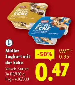 Lidl Müller Joghurt mit der Ecke Angebot