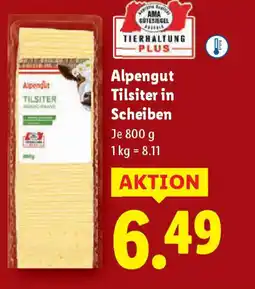 Lidl Alpengut Tilsiter in Scheiben Angebot