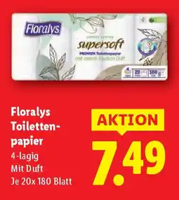 Lidl Floralys Toiletten- papier Angebot