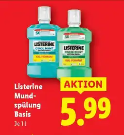 Lidl Listerine Mund- spülung Basis Angebot