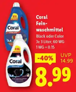 Lidl Coral Fein- waschmittel Angebot