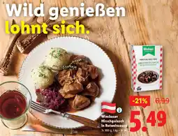 Lidl Wiesbauer Hirschgulasch in Rotweinsauce Angebot