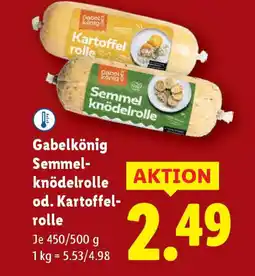 Lidl Gabelkönig Semmel knödelrolle od. Kartoffel- rolle Angebot