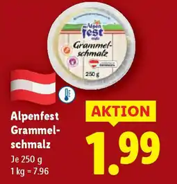 Lidl Alpenfest Grammel- schmalz Angebot
