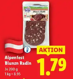 Lidl Alpenfest Blunzn Radln Angebot