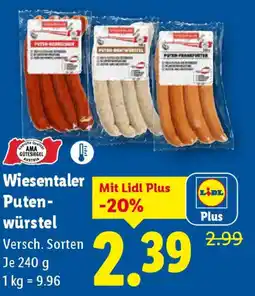 Lidl Wiesentaler puten- würstel Angebot