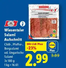 Lidl Wiesentaler salami aufschnitt Angebot