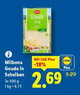 Lidl Milbona gouda in scheiben Angebot