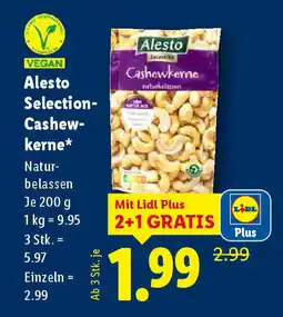 Lidl Vegan alesto cashewkerne Angebot