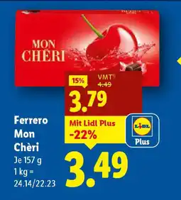 Lidl Mon cheri ferrero mon chèri Angebot
