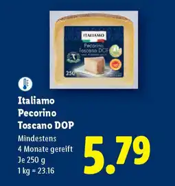 Lidl Italiamo pecorino toscano dop Angebot