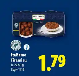 Lidl Italiamo tiramisu Angebot