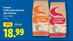 Lidl Lavazza caffè crema classico oder gustoso Angebot