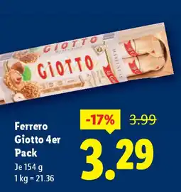 Lidl Ferrero giotto pack Angebot