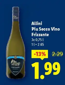 Lidl Allini piu secco vino frizzante Angebot