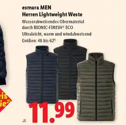Lidl Esmara men herren lightweight weste Angebot