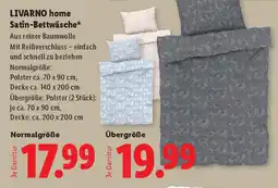 Lidl Livarno home satin-bettwäsche* Angebot