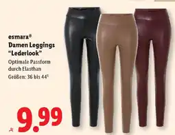 Lidl Damen leggings "lederlook" Angebot