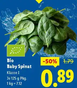 Lidl Bio baby spinat klasse i Angebot
