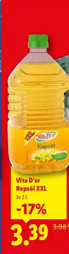 Lidl VitaDor Rapsöl Angebot