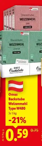 Lidl Österreichisches weizenmehl omas backstube weizenmehl Angebot