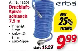 Zgonc Art.nr. 42650 druckluft- spiral- schlauch 7,5 m Angebot