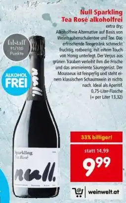 Interspar Null sparkling tea rose alkoholfrei Angebot
