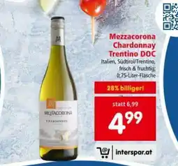 Interspar Mezzacorona chardonnay Angebot