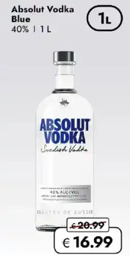 Travel FREE Absolut vodka blue Angebot
