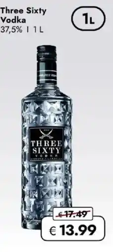 Travel FREE Three sixty vodka Angebot