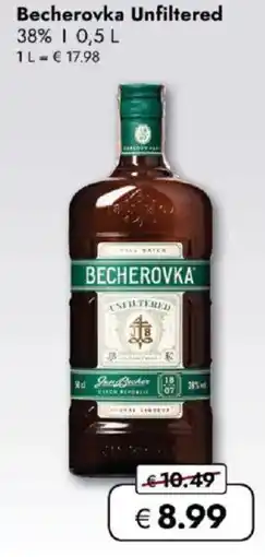 Travel FREE Becherovka unfiltered Angebot