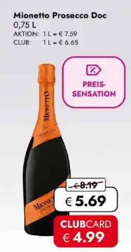 Travel FREE Mionetto Prosecco Doc Angebot