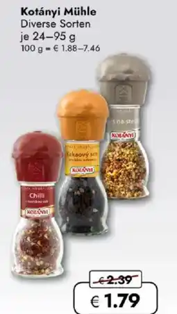 Travel FREE Kotányi Mühle Angebot