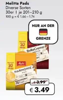 Travel FREE Melitta Pads Angebot