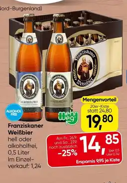 Spar Franziskaner Weißbier Angebot