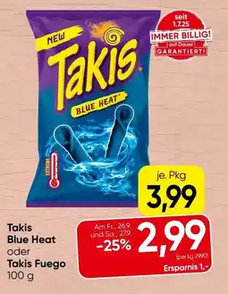 Spar Takis Blue Heat oder Takis Fuego Angebot