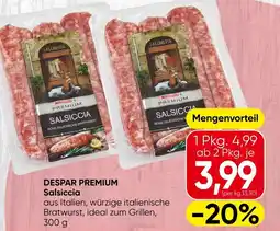 Spar Despar premium salsiccia Angebot