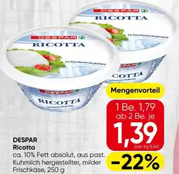Spar Despar ricotta Angebot