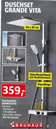 Bauhaus Duschset grande vita Angebot