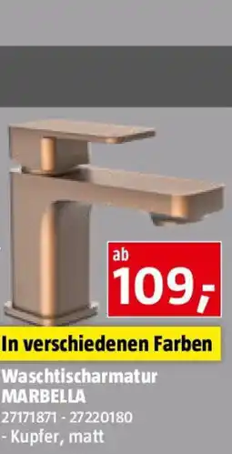 Bauhaus Waschtischarmatur marbella in verschiedenen farben Angebot