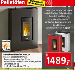 Bauhaus Freepoint pelletofen atrium Angebot