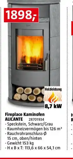 Bauhaus Fireplace kaminofen alicante Angebot