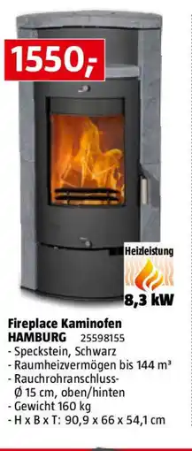 Bauhaus Fireplace kaminofen hamburg Angebot