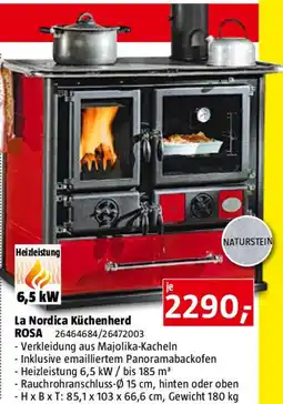 Bauhaus La nordica küchenherd rosa Angebot