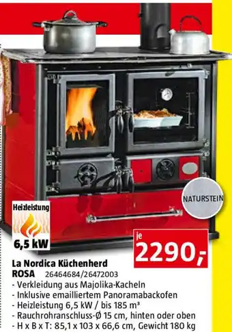 Bauhaus La nordica küchenherd rosa Angebot