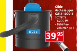 Bauhaus Güde aschesauger ga18-1200 Angebot