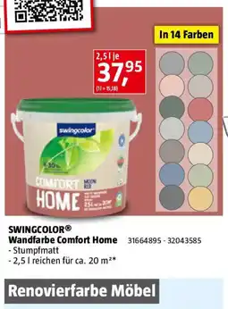 Bauhaus Swingcolor wandfarbe comfort home Angebot
