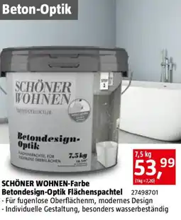 Bauhaus Schöner wohnen farbe betondesign optik flächenspachtel Angebot