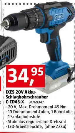 Bauhaus Ixes 20v akku- schlagbohrschrauber c-cd45-x Angebot