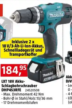 Bauhaus Lxt 18v akku schlagbohrschrauber Angebot